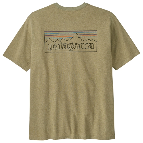 Patagonia Mens P-6 Logo Responsibili-Tee -Gumtree Green